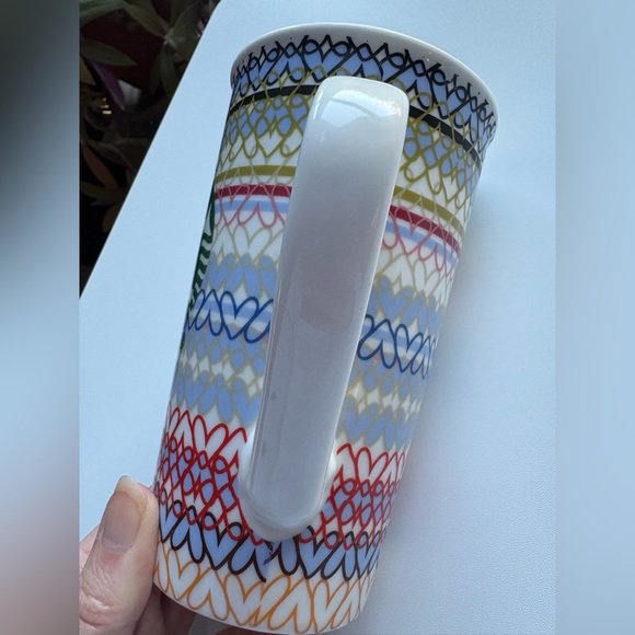 Starbucks Valentine's Day 2019 Multicolor Hearts Tall Coffee Tea Latte Mug 16oz - Picture 3 of 8